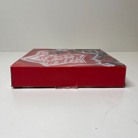 Mikasa Christmas Star Teddy Sweet Glass Serving Platter Holiday Tray 9.25” - Picture 12 of 13